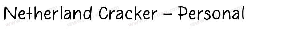 Netherland Cracker - Personal Use字体转换